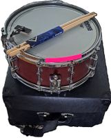 Snare Drum 14" aus Mahagoni mit Koffer und Sticks