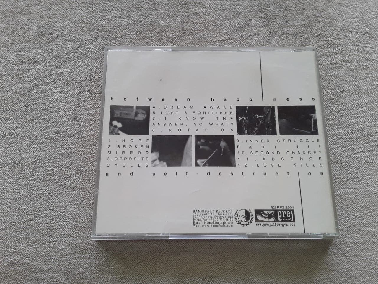 CD: Prejudice – Between Happiness And Self-Destruction – Usato da Lenzburg venduto da Sepulmander 3