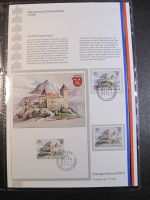 FL   FDC 1981 Schloss Gutenberg Sammelblatt