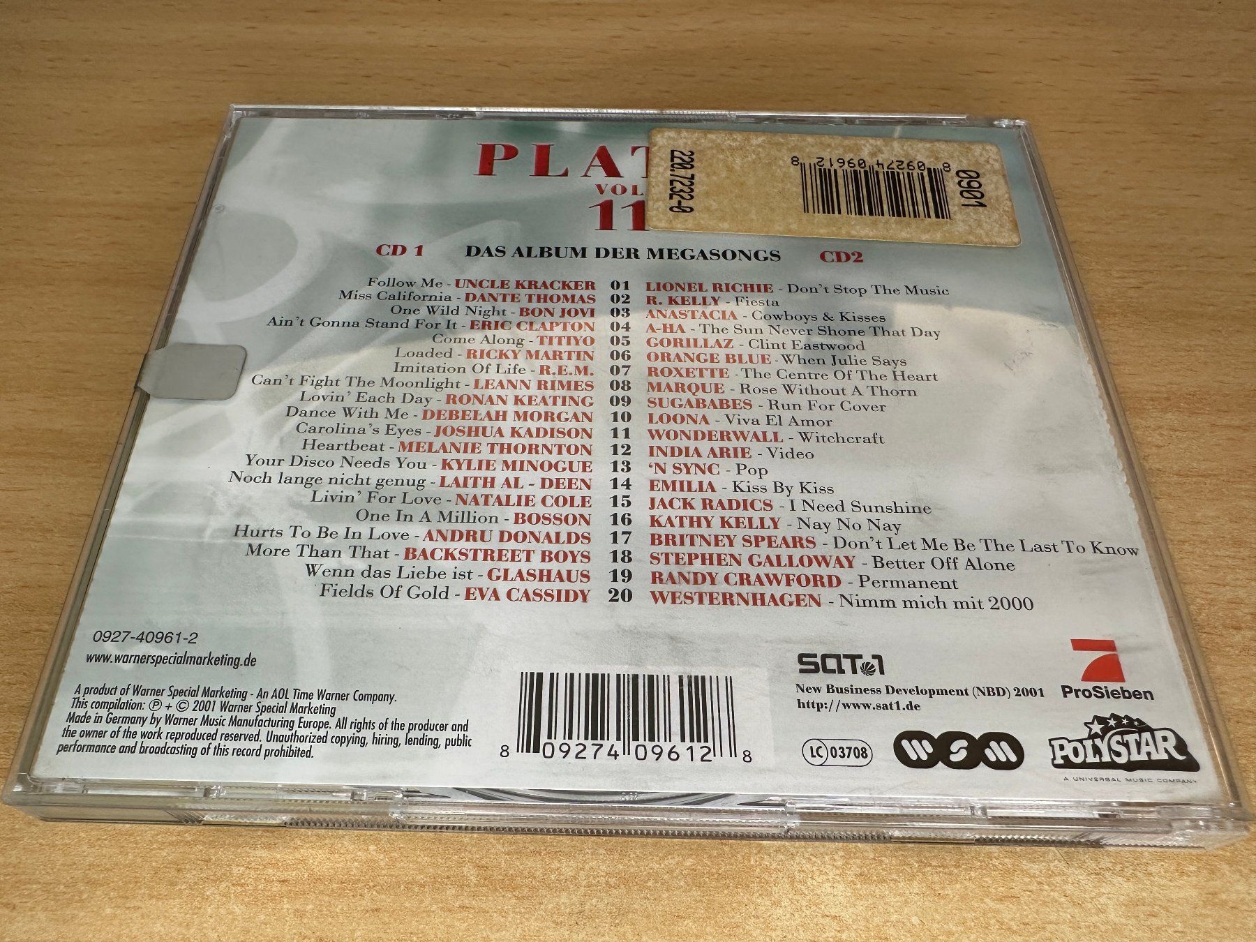 CD: J0 Various – Platin Vol. 11 - 2 CD – Usato da Rikon im Tösstal venduto da Alpenmutz 1