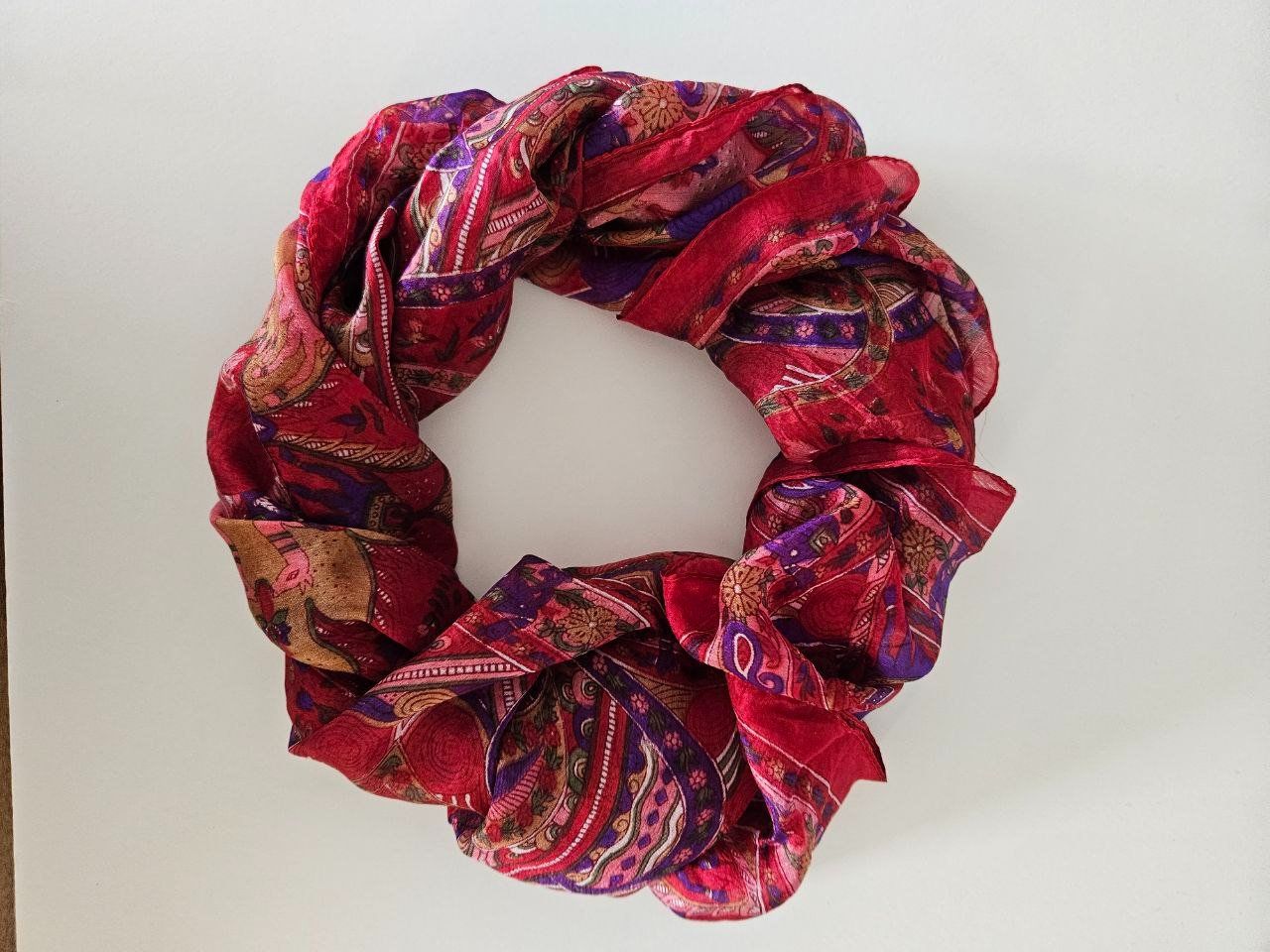 Foulards, Tücher & Schals: Silk scarf from India. 50x170cm – Gebraucht aus Affoltern am Albis von Katarinushka