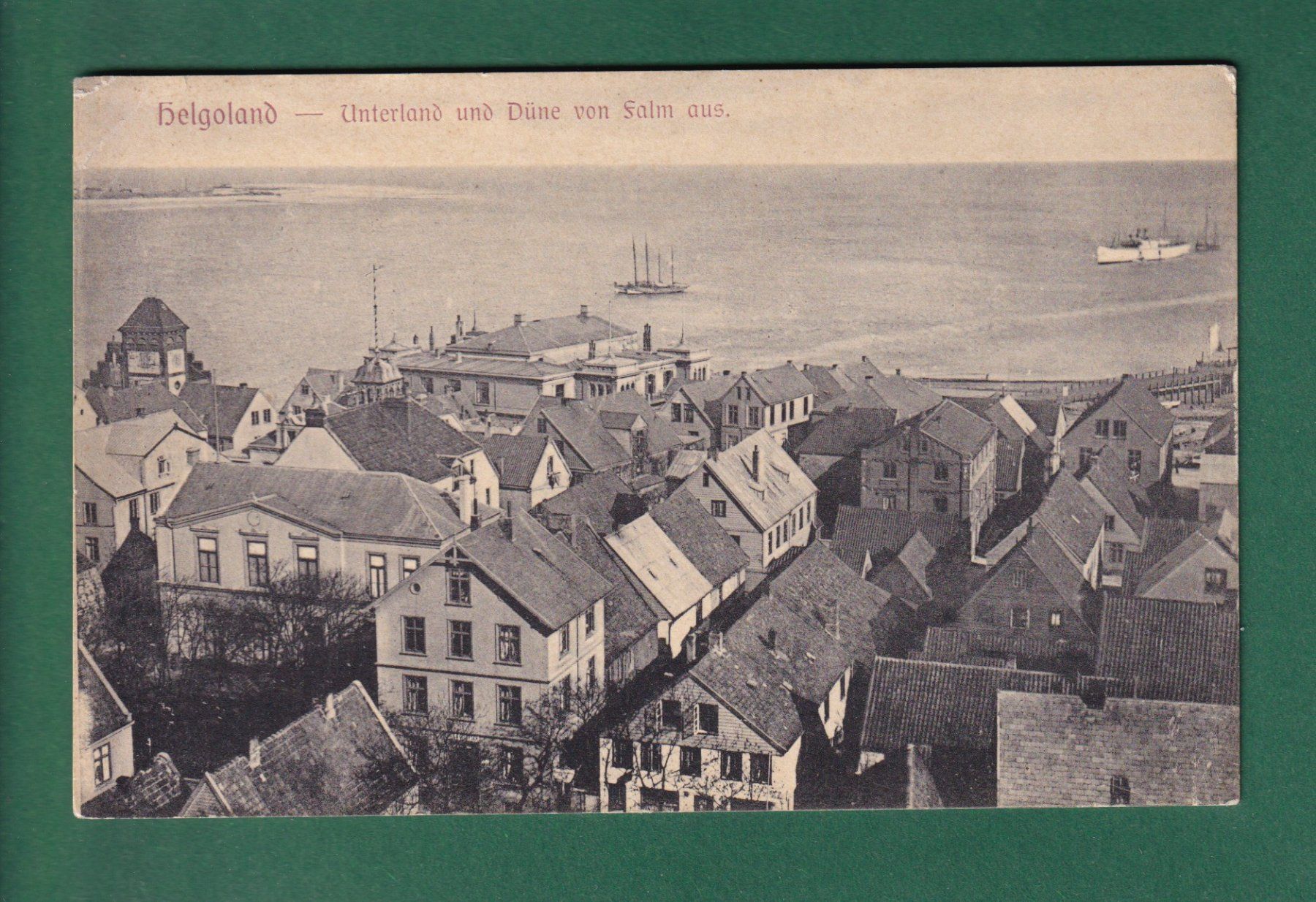 Cartoline postali: HELGOLAND - Unterland und Düne  // Eckbug // – Usato da Pully venduto da nicecards-shop