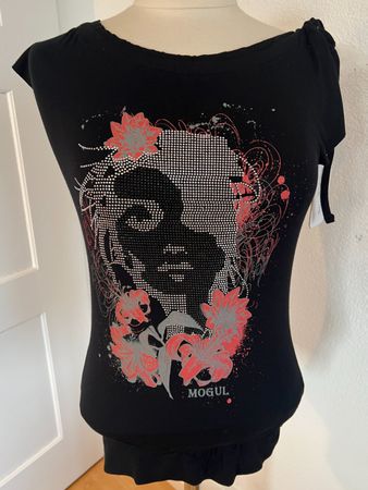 MOGUL Damen T'Shirt in Gr. XS, Schwarz, NEU