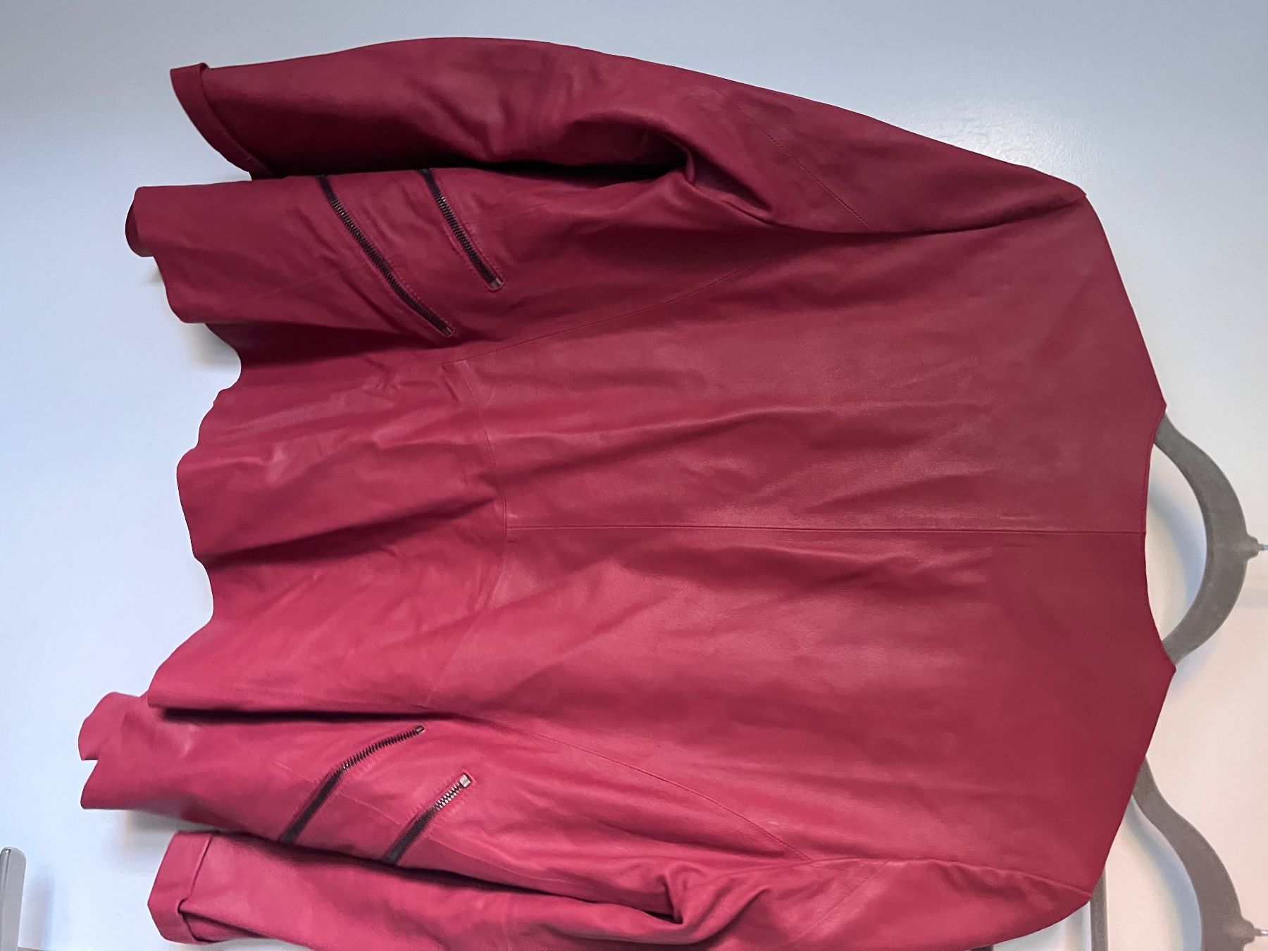 Giacche: Rote ziegenlederjacke, Gr. 36 – Usato da Baar venduto da DealDiHei 5