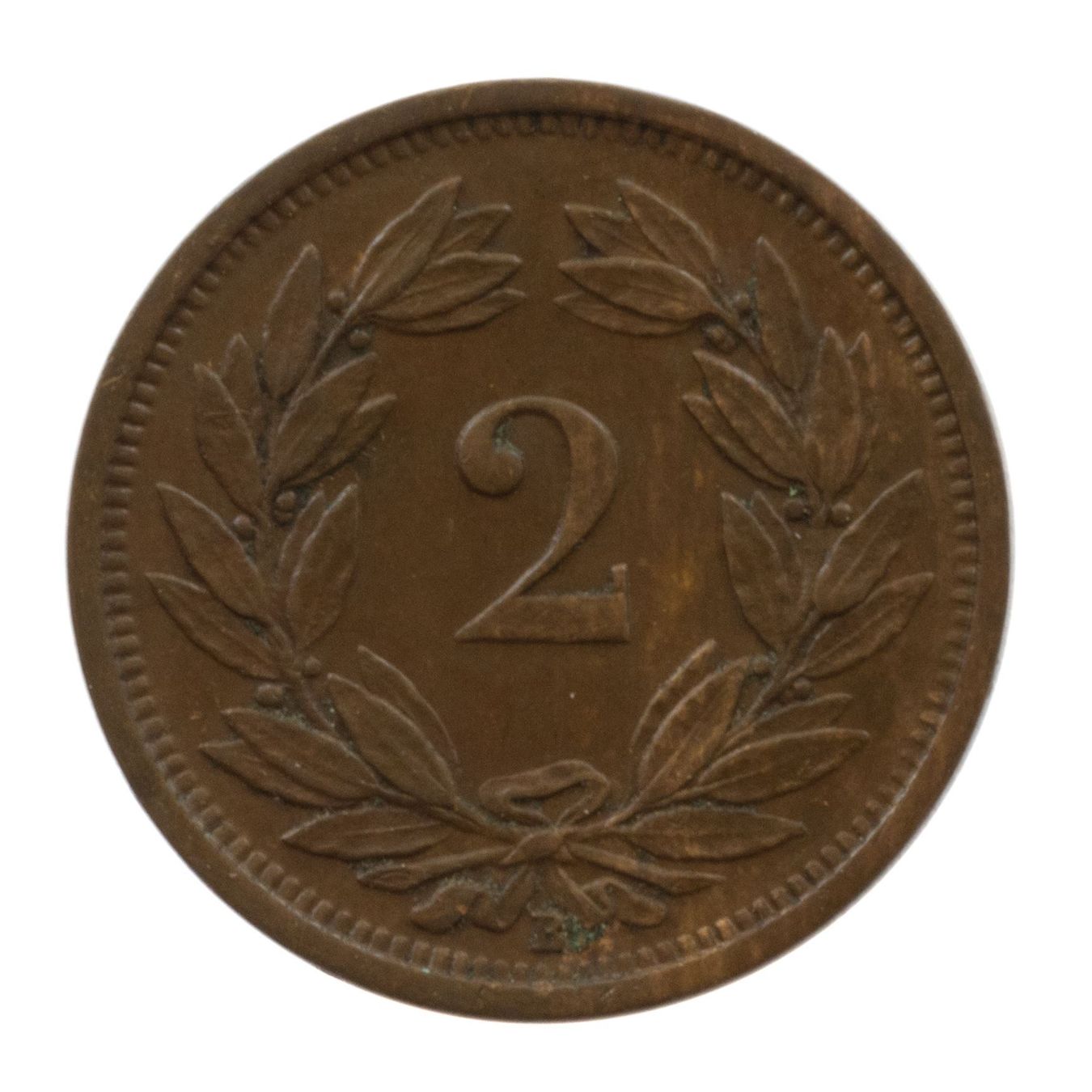 Tutti le monete: Schweiz / Suisse - 2 Rappen - 1926 – Usato da Rotkreuz venduto da Swiss-Coins 1