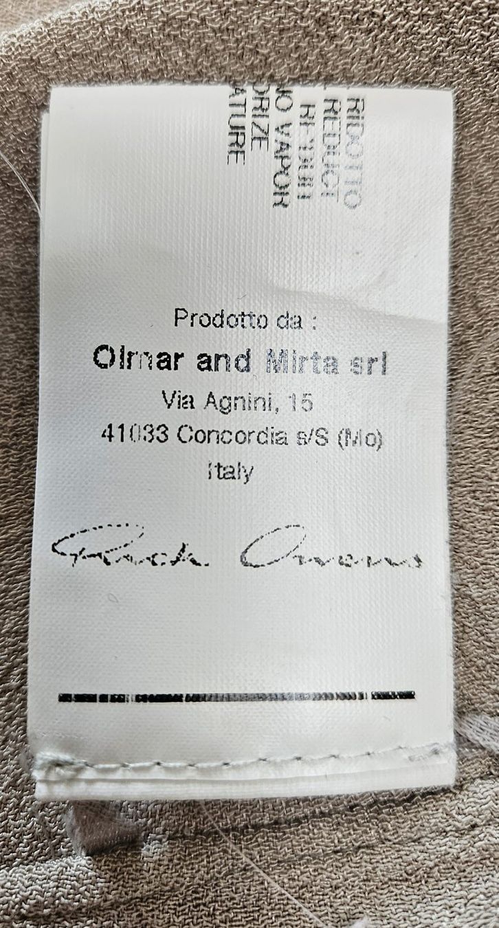 Rick Owens Camicette: Rick Owens Seidenbluse, Gr.38, Farbe Pearl – Usato da St. Gallen venduto da AnBau 4