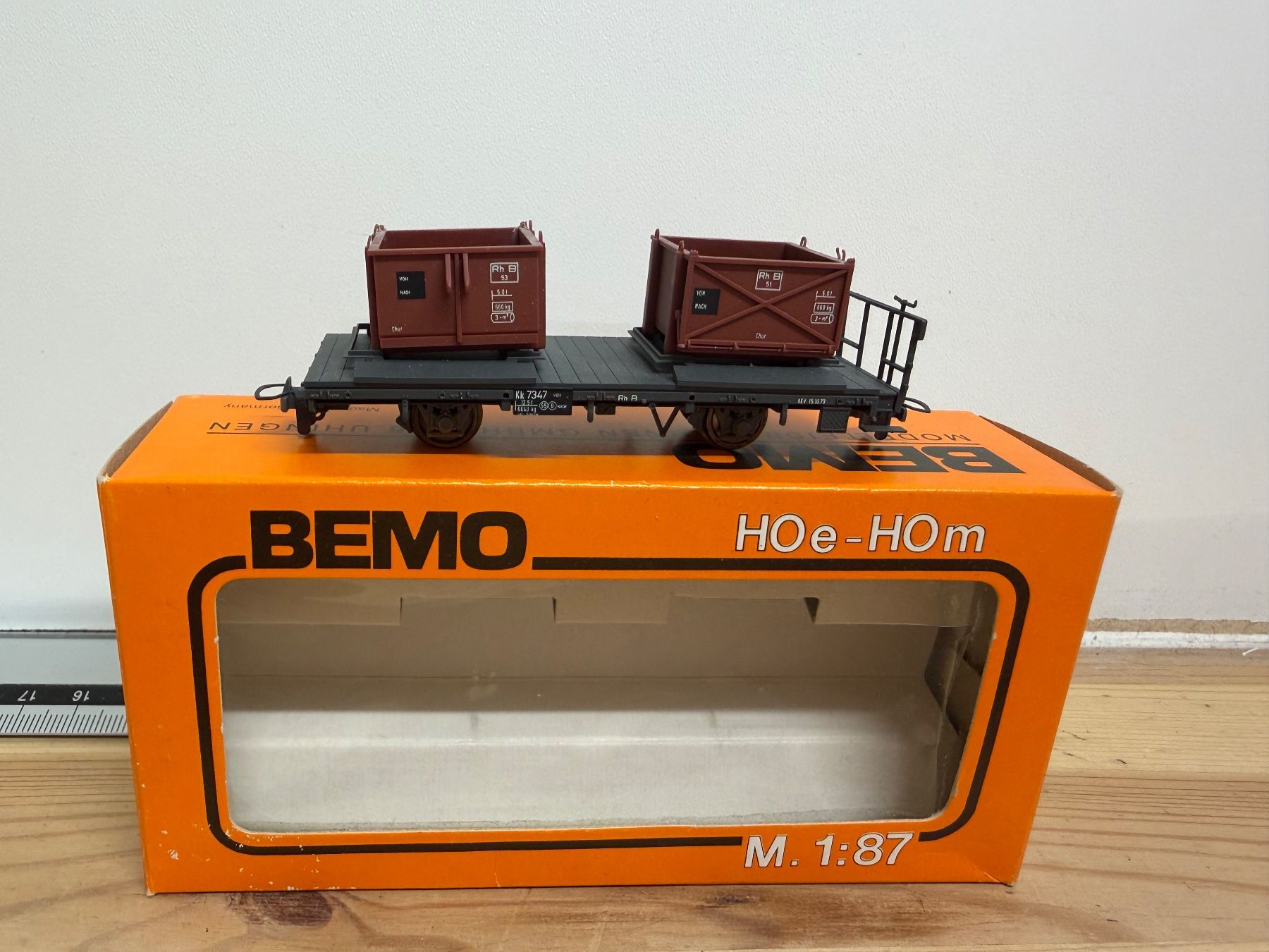Bemo Modellini di ferrovie: Bemo 2258 Kiestransportwagen – Usato da Büsserach venduto da ModellbahnDepot