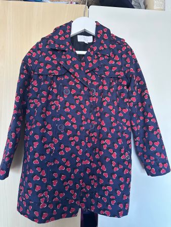 Gucci Mantel blau mit Herzen Gr. 36M