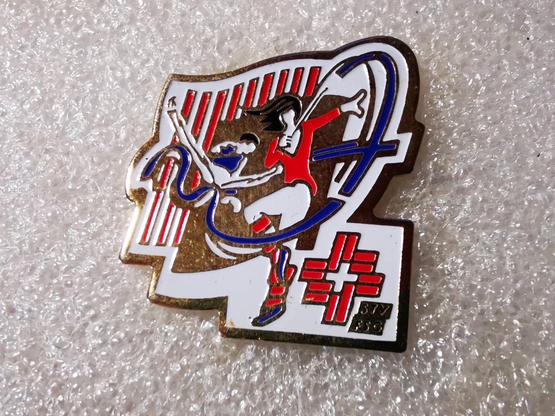 Placchette & Badge: Ansteckpin 141: STV FSG – Usato da Oppligen venduto da Pin-Fall-Shop