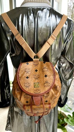 MCM Mini Rucksack – Visetos Cognac – Vintage Klassiker