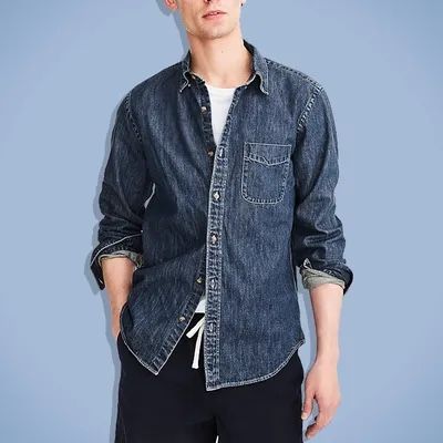 J CREW Slim Fit Denim Hemd M