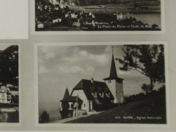 Cartoline postali: Glion sur Montreux , Kirche  1934 – Usato da Grenchen venduto da Bluemchen1900