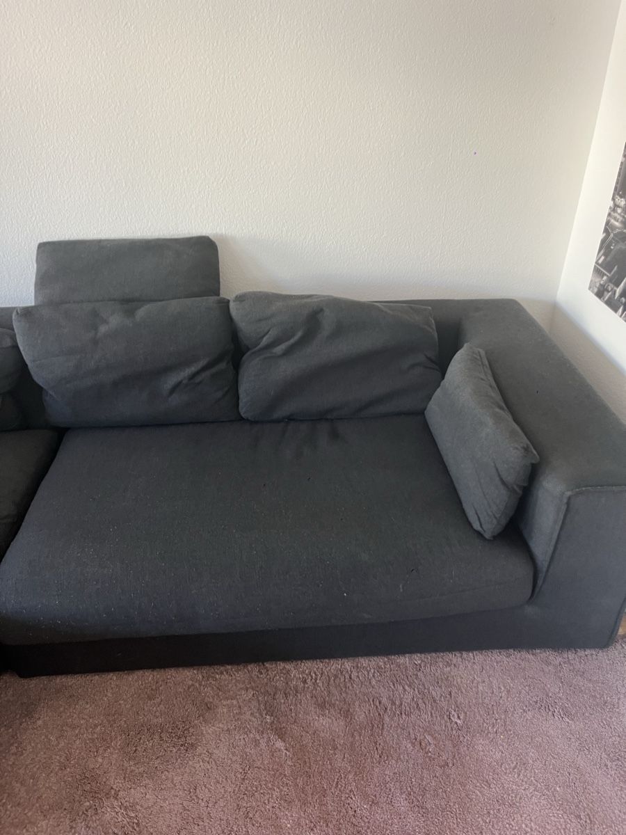 Pfister Sofas: Eck-Sofa - Stoff in Anthrazit - gebraucht – Gebraucht aus Zürich von PilotFO 2