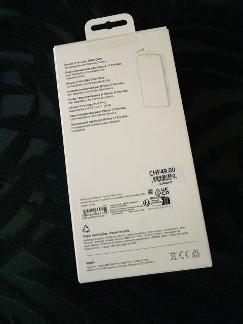 Apple Cover & Protezioni schermo: iPhone 17 Pro Max Clear Case MagSafe – Nuovo (secondo la descrizione) da Winterthur venduto da juve1972 1