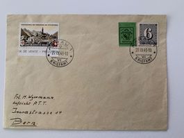 Blockausschnitte 1943 Jubiläumsblock und Genfer Block