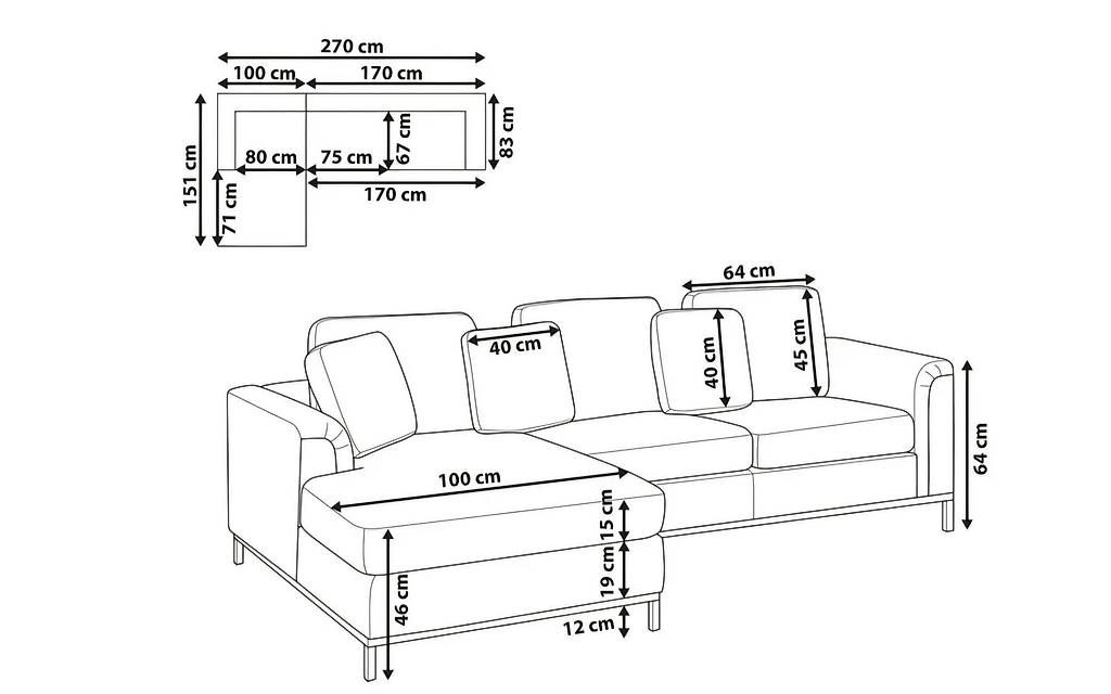 Sofas: Ecksofa mit Ottomane – Gebraucht aus Busswil BE von R_F 3