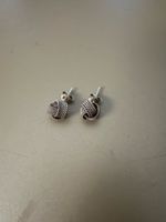 Ohrstecker Knoten Design Silber 925 gebrauchter Zustand