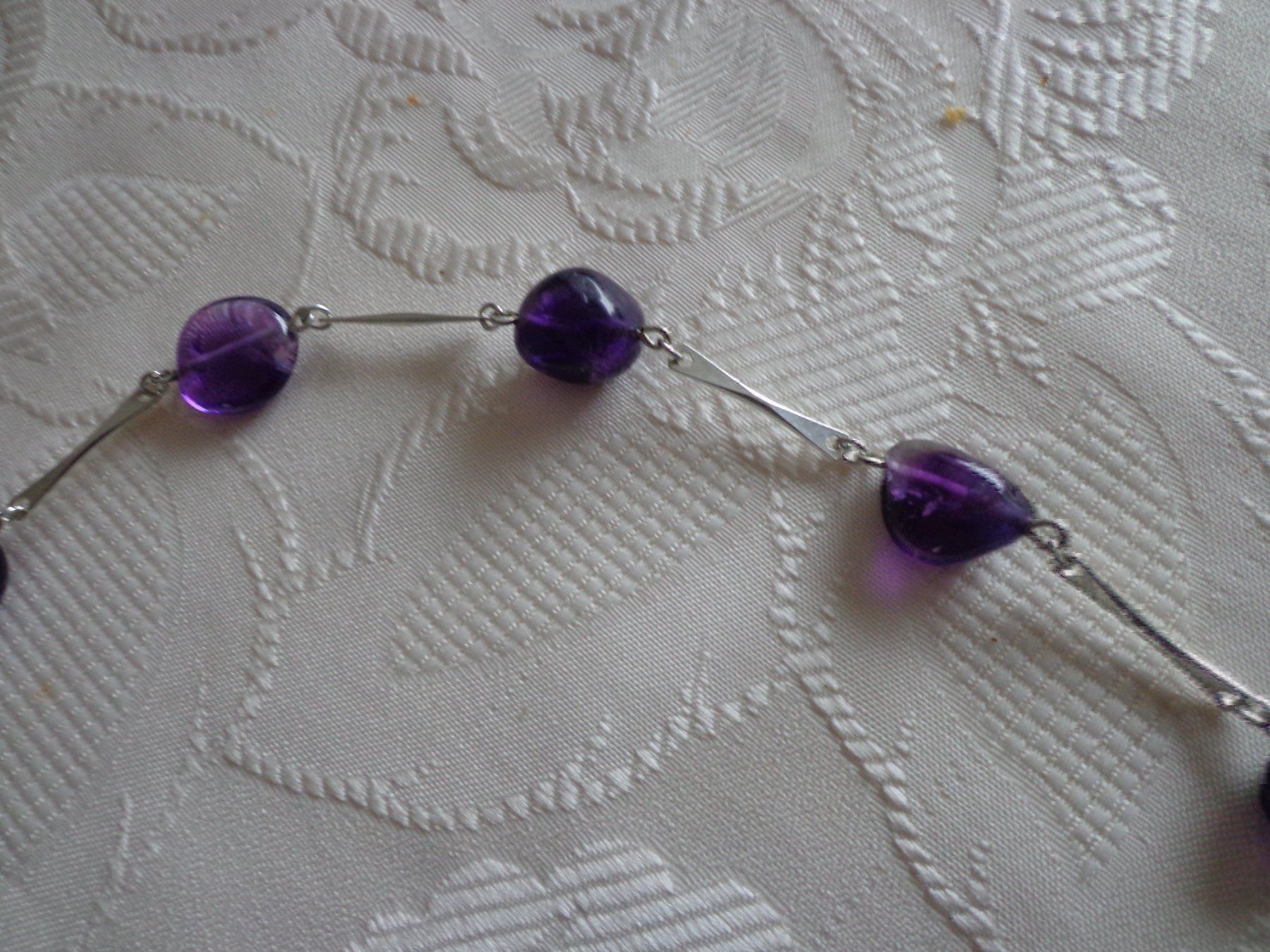 Colliers: Kette Silber 835 mit Amethysten 61cm – D'occasion à Würenlingen par soltus 2