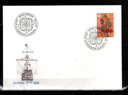 1992 - FDC / Europamarken /  Kolumbus-Statue
