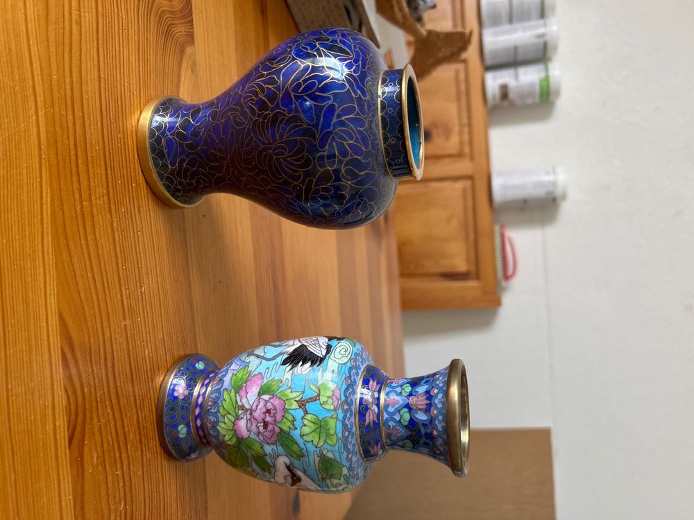 Mini vases chinois en cloisonné (2) - France