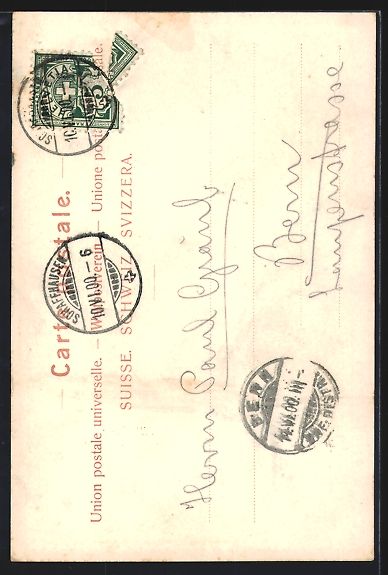 Ansichtskarten: AK Schaffhausen, Ritterhaus, 1900 – Gebraucht aus Berlin von bartko-reher 1