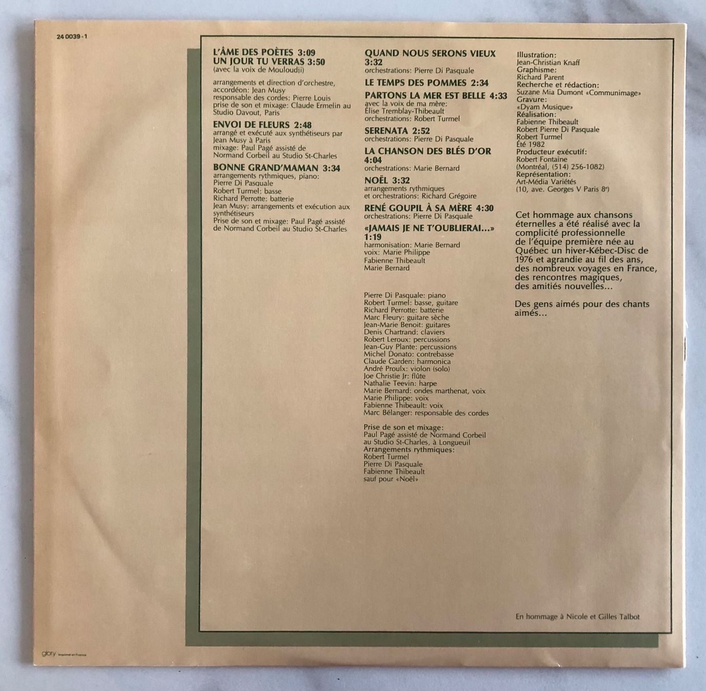 Dischi in vinile: FABIENNE THIBEAULT - LES CHANTS AIMÉS – Usato da Poliez-Pittet venduto da Newtown-Records 2