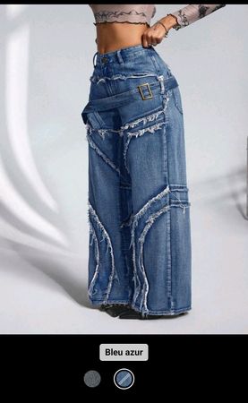 Jean femme bleu azur taille 3xl état neuf