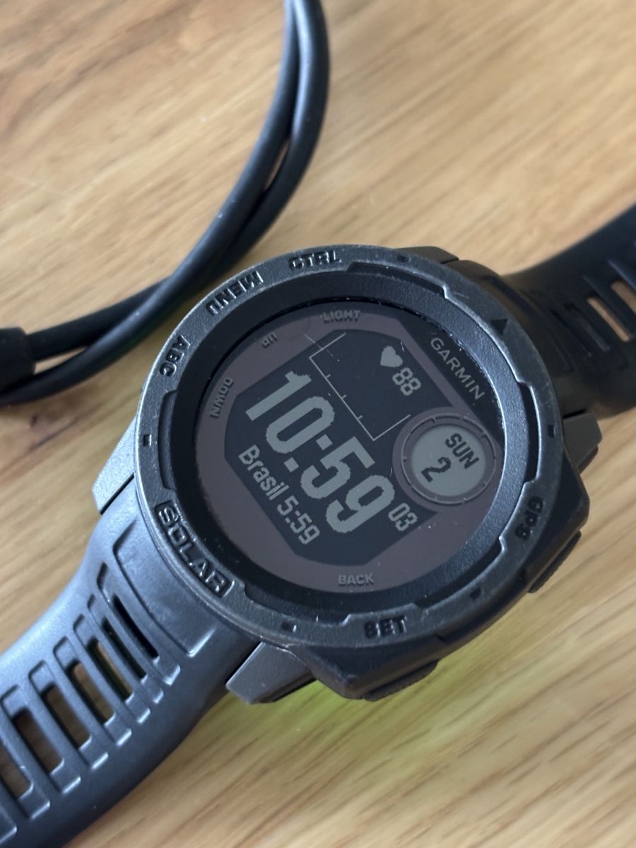 Garmin Orologi: Garmin Instinct Solar Watch black with cable – Usato da Mellingen venduto da Guilhermefurlan 1