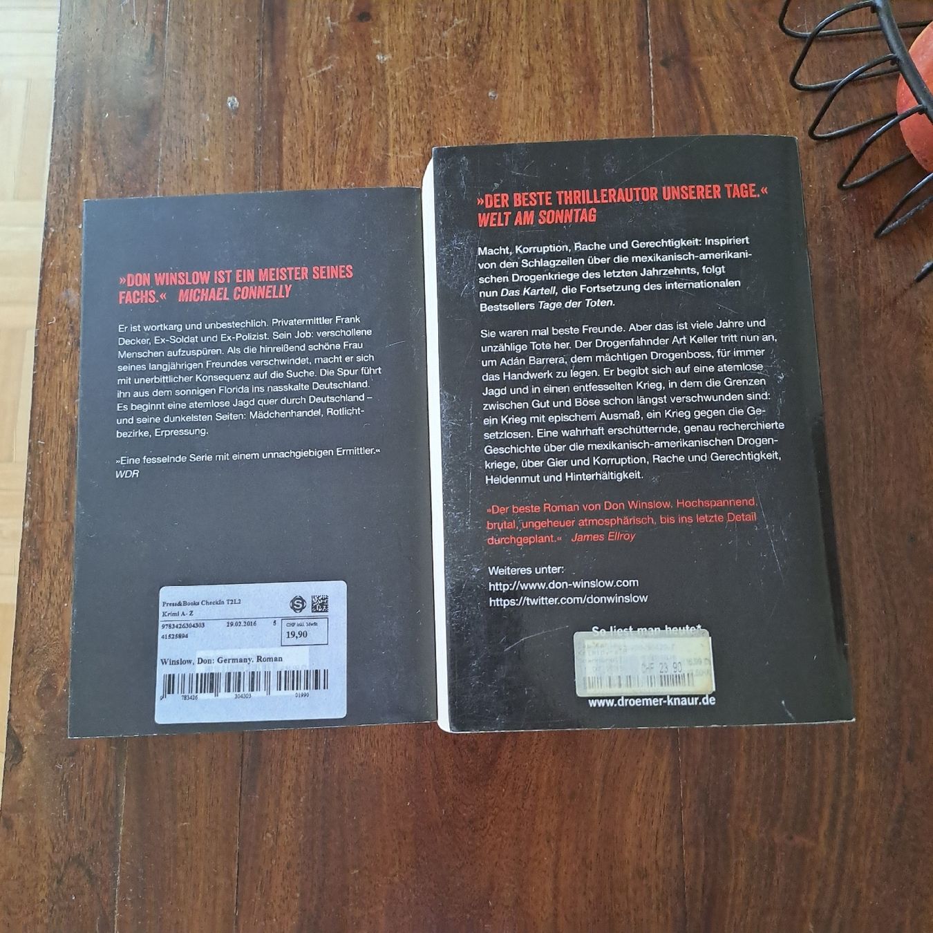 Libri: Don Winslow 2 Bücher – Usato da Oberengstringen venduto da ger_v5h5 2