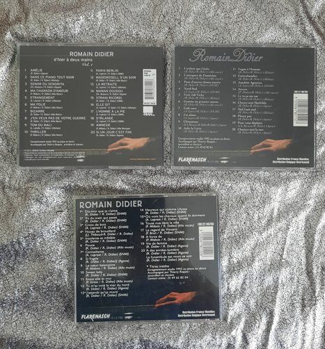 CD: 3 compilations de ROMAIN DIDIER – Usato da Lausanne venduto da BrigitteAnne 1