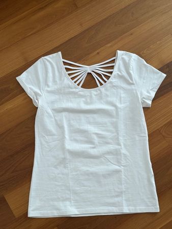 ★Damen T-Shirt weiss Gr.XL★Netz-Rücken fast★ NEU Marke Zebra