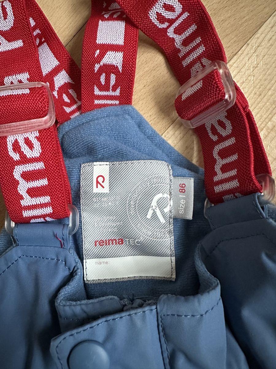 Reima Hosen: Salopette de ski Reima bleu taille 86 – Gebraucht aus Lausanne von france.guillermin 1