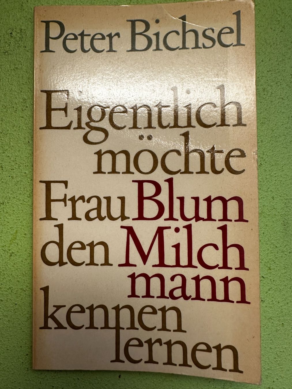 Libri: Peter Bichsel: Eigentlich möchte Frau Blum den Milchmann ... – Usato da Zürich venduto da allp