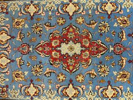 Wunderschöner Seiden Isfahan *gratis Versand* handgeknüpft