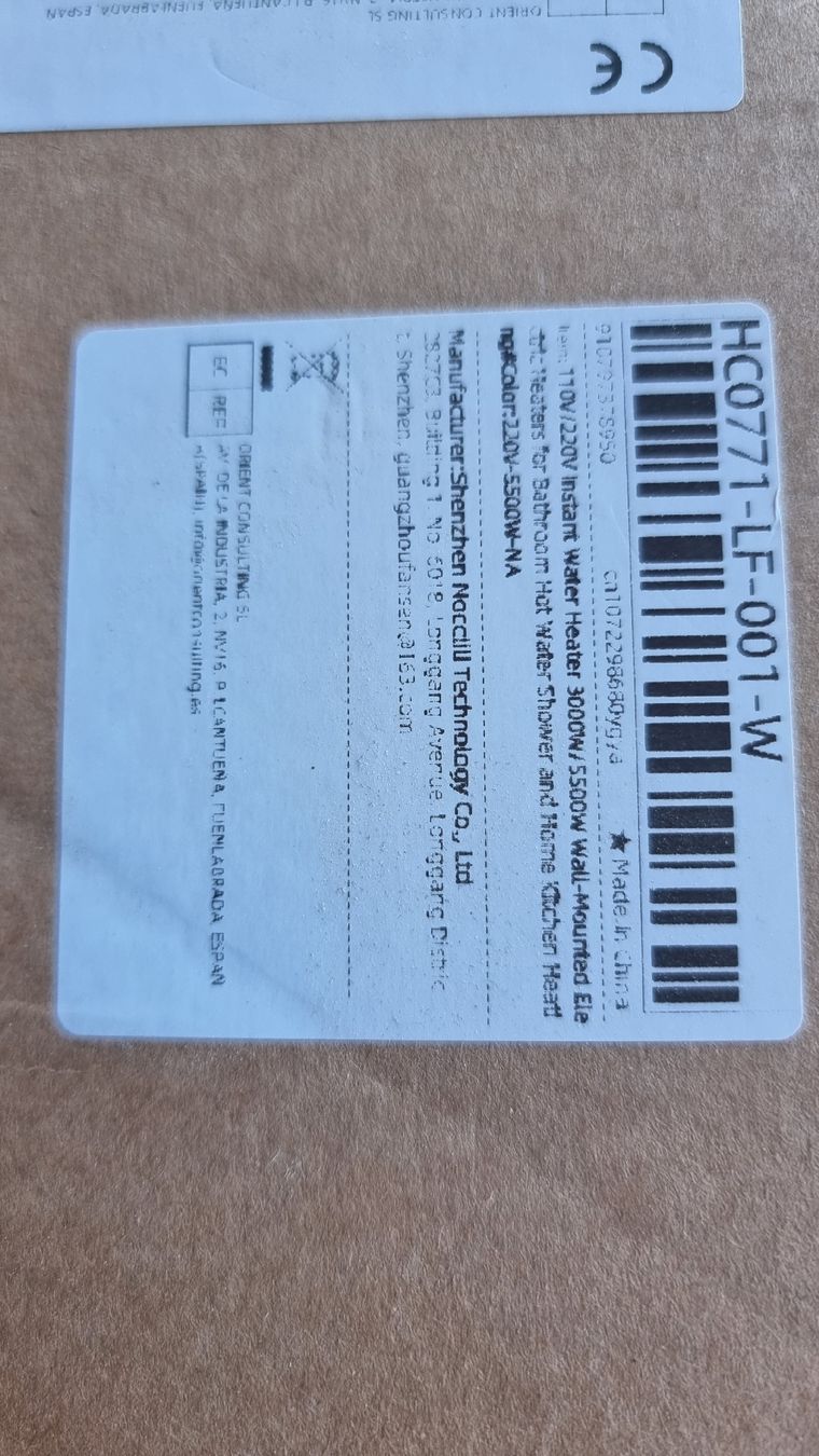 Sanitär: Durchlauferhitzer 5500W – Neu und originalverpackt aus Oberdiessbach von 56292 5