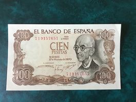 Spanien 100 Pesetas 1970