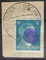 SÄCHSISCHE SCHWÄRZUNG 1945: 16 Pr. O Dresden-Loschwitz