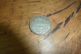 Silber, Münze, 2 Schweizer Franken, 1944