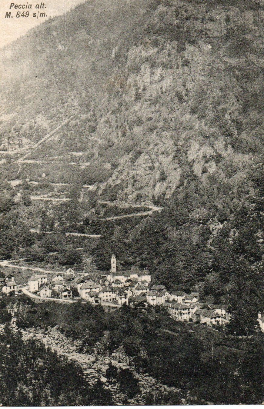 Cartoline postali: Peccia alt.849 s.l.m. – Usato da Melano venduto da pisonsdro