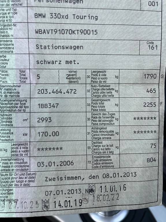 BMW Automobili: Bmw 330 xd Touring – Usato da Lenk im Simmental venduto da SuMoRa 4