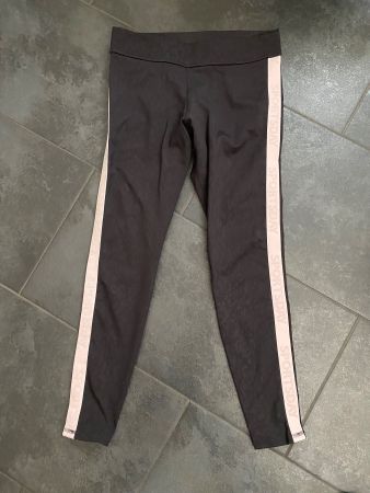 Trainerhose schwarz/rosa  stretch M  H&M