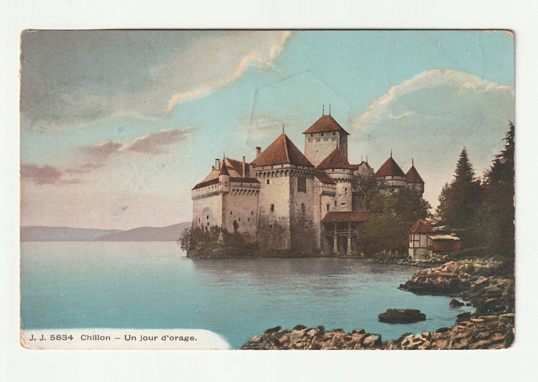 Cartes postales: Ansichtskarte Schloss Chillon 22.09.1907 – D'occasion à St. Gallen par Ricardo_Deals