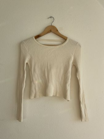 Zara Strickpullover, Creme, Grösse M!