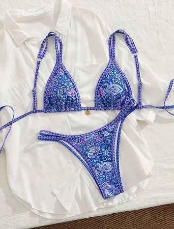 ✨Chic Paisley Bikini Set XS  - Neu - Gratis Versand