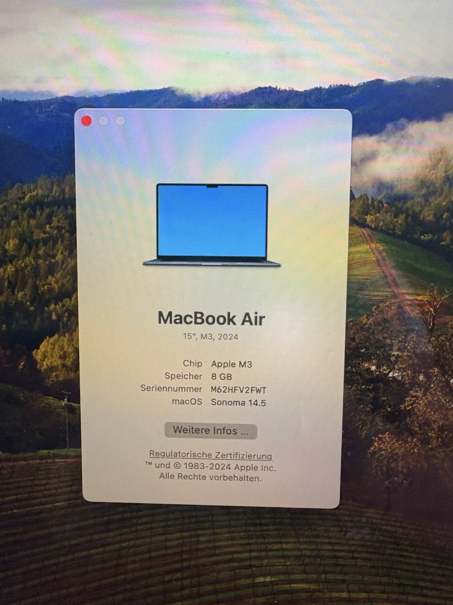 Apple Notebooks: MacBook 15 M3 – Neu (gemäss Beschreibung) aus Adliswil von van_yrp8 1
