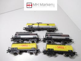 5x Kesselwagen DB Unbekannter Hersteller ohne OVP DC GS H0
