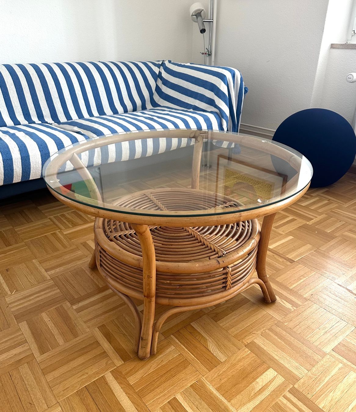 Tavoli: Vintage Rattan Salontisch Couchtisch – Usato da Basel venduto da LynnundPepe