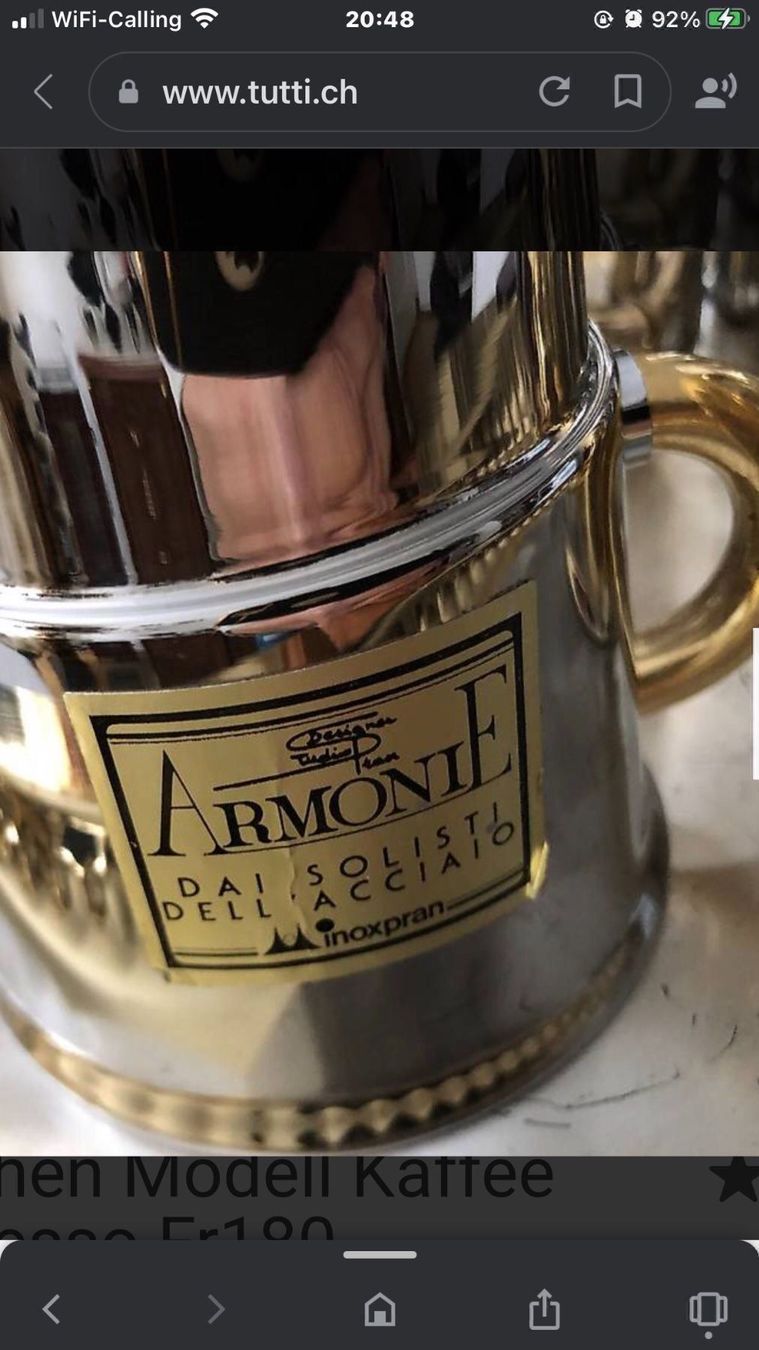 Geschirrsets: Kaffee Espresso Sett Armonie – Neu (gemäss Beschreibung) aus Basel von Ivana_4 3
