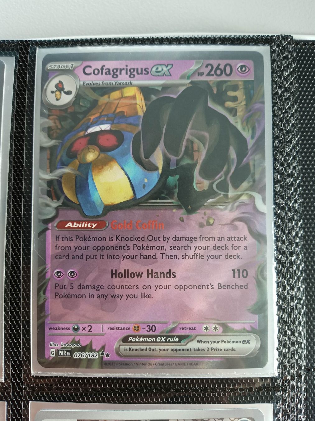 Pokémon Sammelbilder & Trading cards: Cofagrigus ex  - Paradox Rift Pokemon Englisch – Gebraucht aus Altstätten SG von GGsGameshop