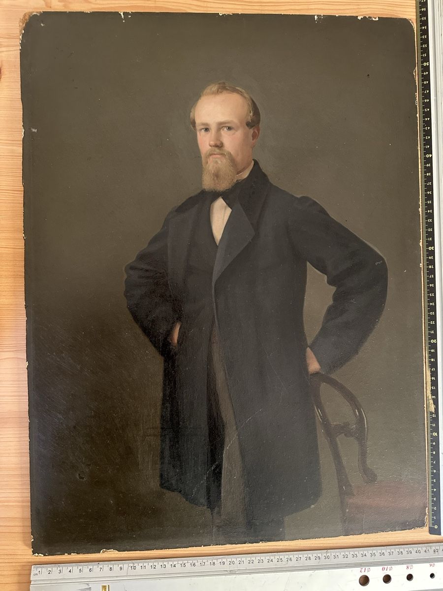 Dipinti: altes Ölgemälde / Portrait eines Mannes – Usato da Winterthur venduto da Bb69 1